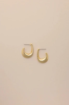 ASYMMETRICAL HOOP EARRING