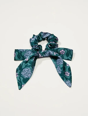 VINTAGE FLORAL BOW SCRUNCHIE