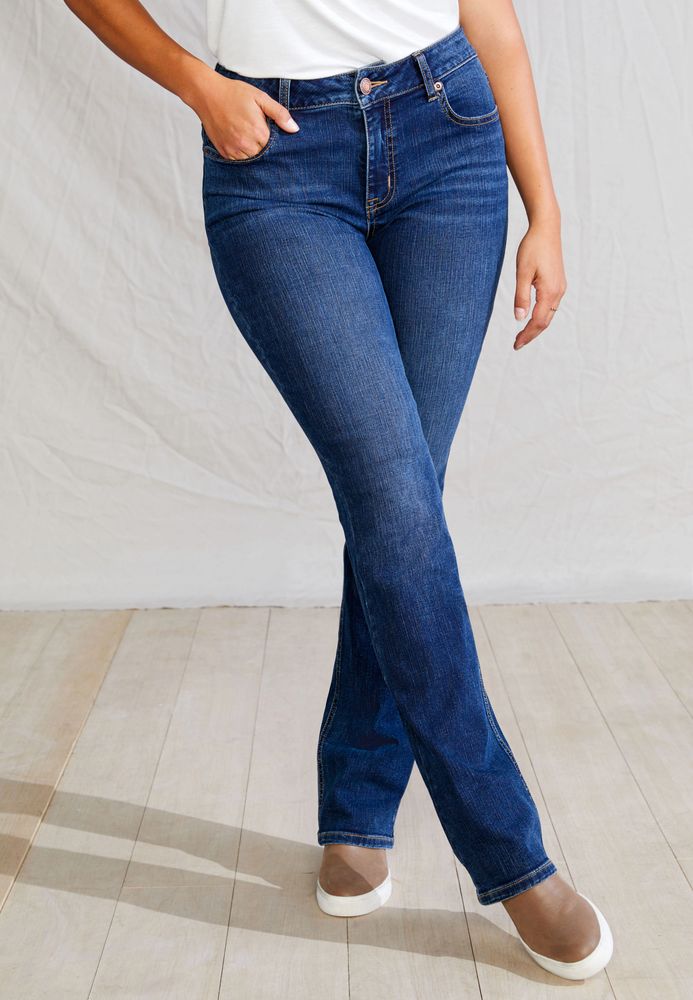 m jeans by maurices™ Classic Slim Boot Mid Fit Mid Rise Jean