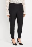 Plus Black Soft Pull On Stretchy Bengaline Pant