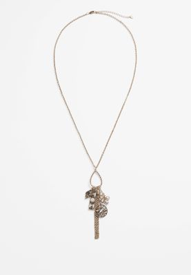 Antique Cluster Pendant Necklace