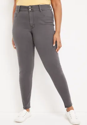 Plus m jeans by maurices™ High Rise Double Button Jegging Made With REPREVE®