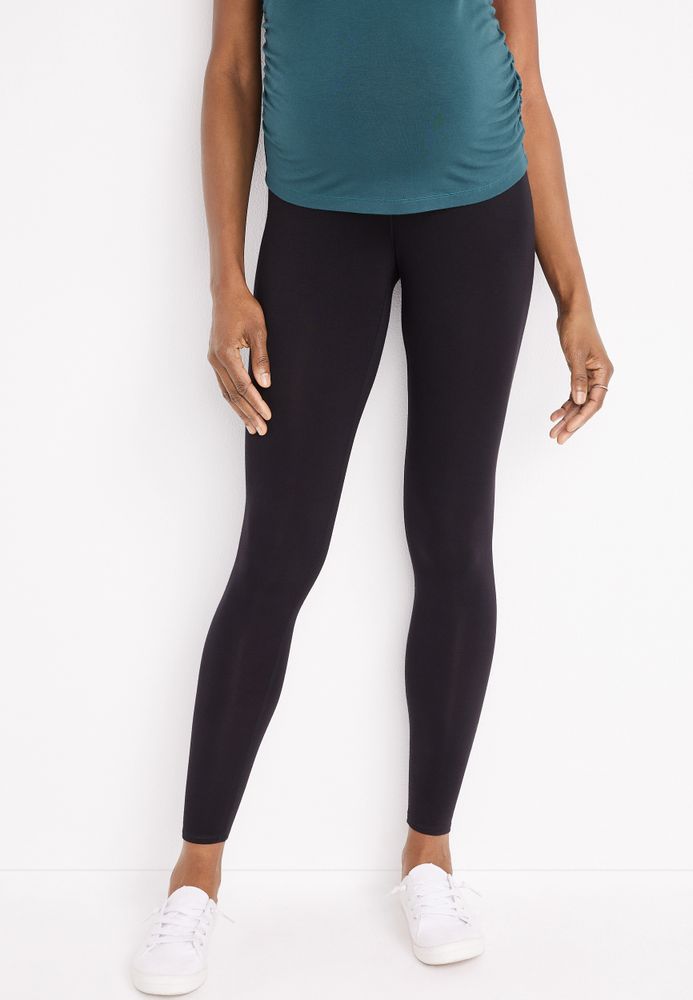 Maurices Everyday Black Over The Bump Maternity Legging