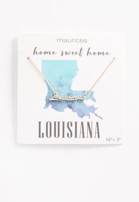 Dainty Gold Louisiana Necklace