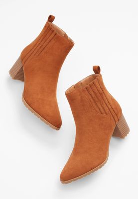 Alexa Brown Lug Ankle Boot