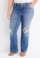 Plus edgely™ Flare High Rise Jean