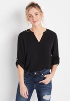 Atwood 3/4 Sleeve Popover Blouse