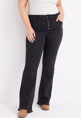 Plus m jeans by maurices™ Black Flare High Rise Jean