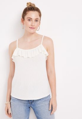 Solid Ruffle Cami