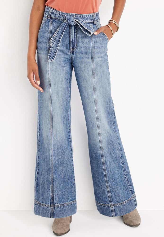 m jeans by maurices™ Wide Leg Nonstretch High Rise Jean