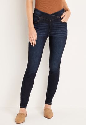 m jeans by maurices™ Cool Comfort Crossover High Rise Pull On Super Skinny Jean