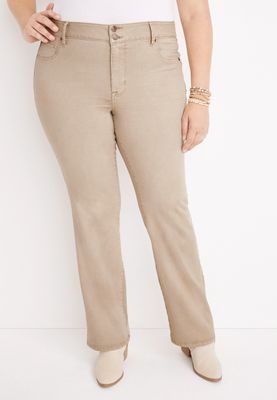 Plus m jeans by maurices™ Slim Boot High Rise Double Button Pant