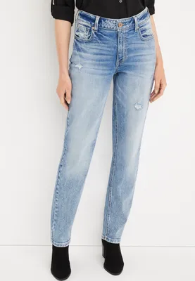 edgely™ Loose Straight Super High Rise Ripped Jean