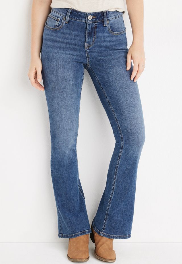 Maurices M jeans by maurices™ Flare Mid Rise Ripped Jean