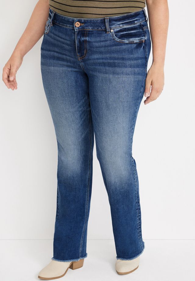 Maurices Plus edgely™ Slim Boot Mid Rise Jean