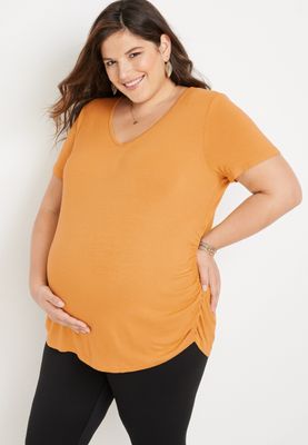 Plus 24/7 Flawless V Neck Maternity Tee