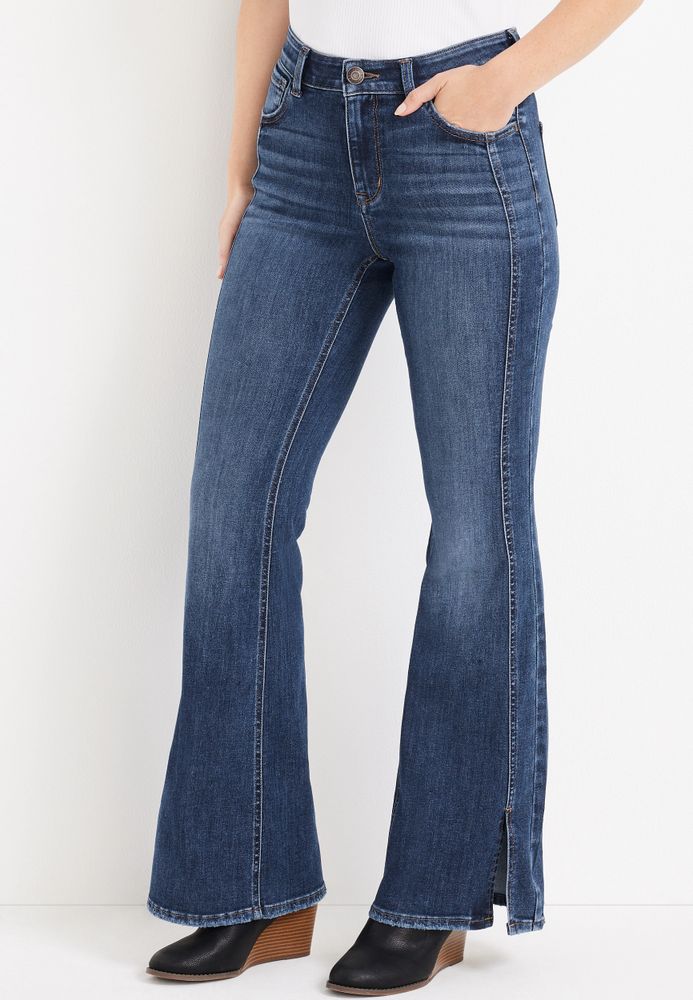 Maurices M jeans by maurices™ Vintage Flare Cool Comfort High Rise Slit Hem  Jean