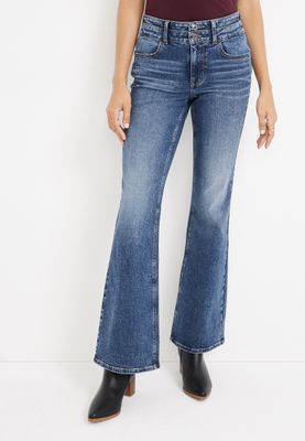 m jeans by maurices™ Flare High Rise Double Button Jean