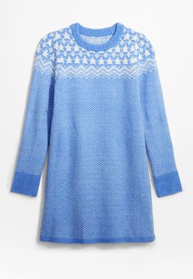 Girls Fairisle Sweater Dress
