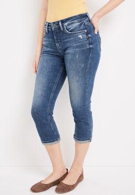 Silver Jeans Co.® Suki Curvy Mid Rise Capri