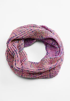 Girls Multicolor Striped Infinity Scarf