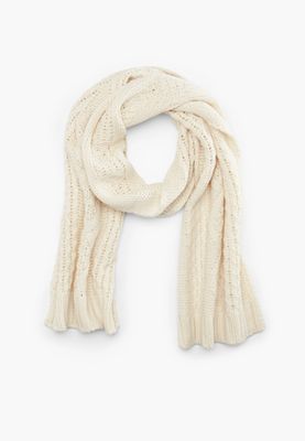 Girls Cable Knit Scarf