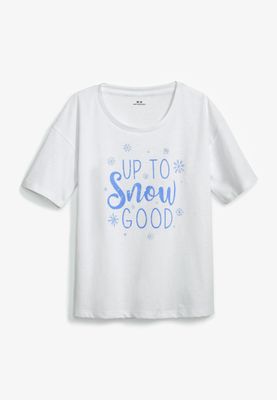 Girls Up To Snow Good Graphic Tee