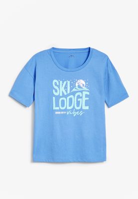 Girls Ski Lodge Vibes Graphic Tee