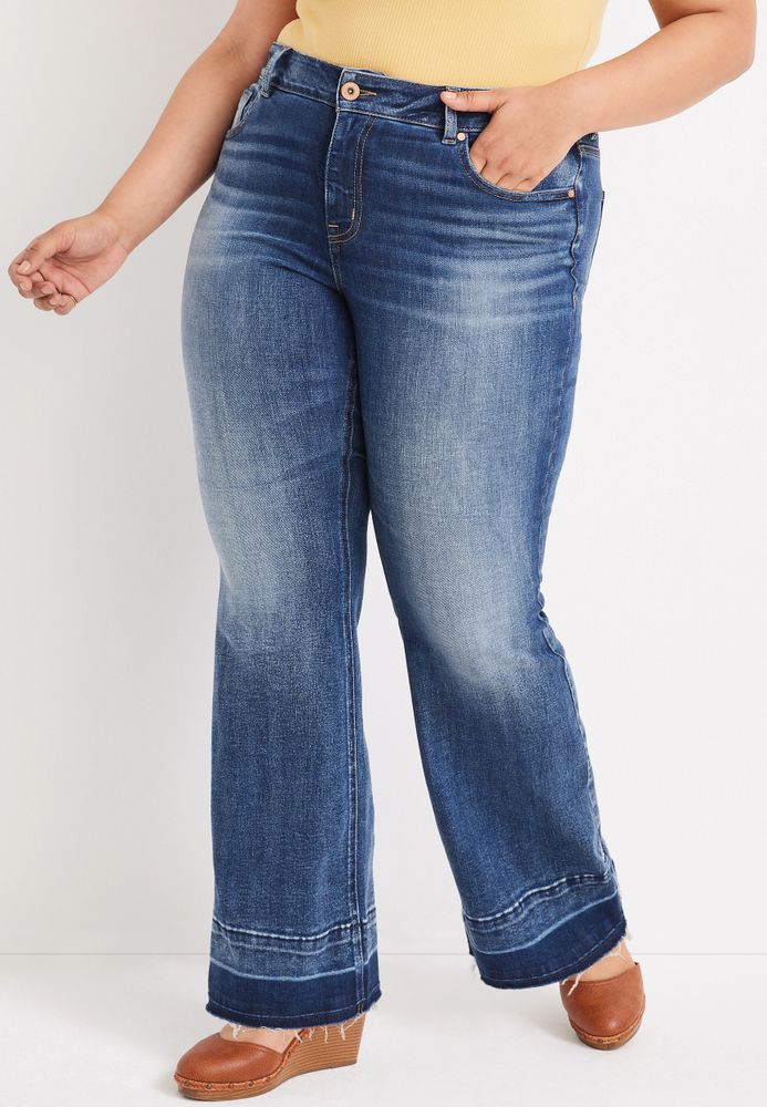 Maurices Plus edgely™ Flare Curvy High Rise Jean