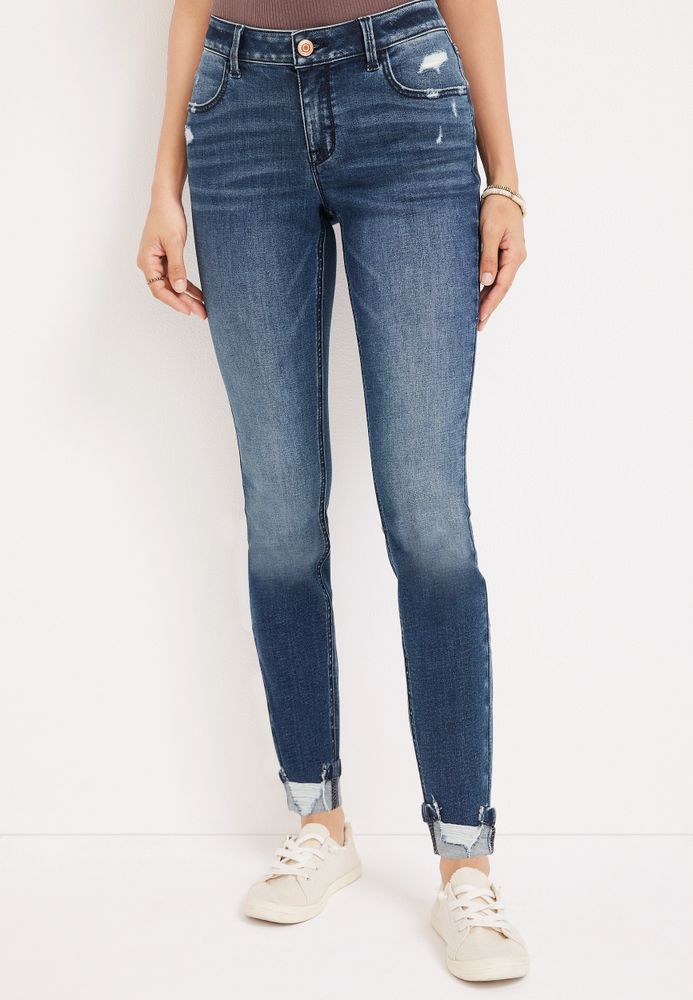 Plus Size m jeans by maurices™ Mid Rise Slim Straight Ankle Jean