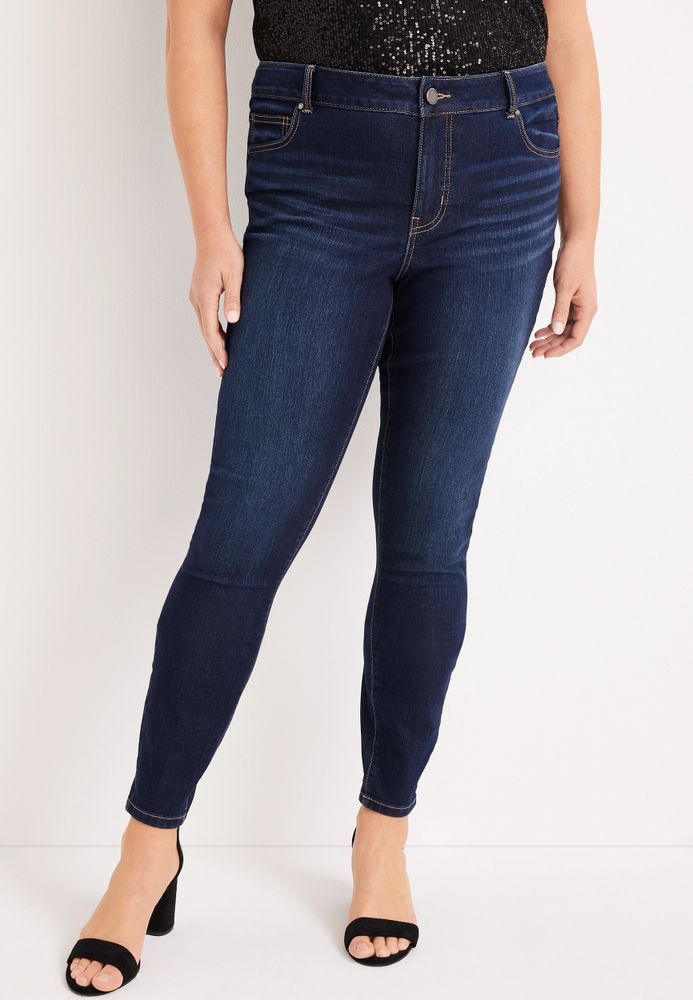 Plus m jeans by maurices™ Everflex™ Mid Fit Rise Dark Wash Jean