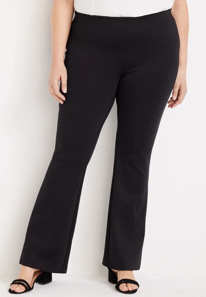 Maurices Plus Black Soft Pull On Stretchy Bengaline Pant
