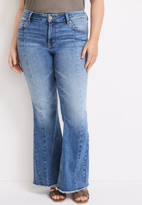 Plus edgely™ Flare Front Seam High Rise Jean