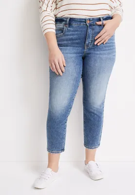 Plus m jeans by maurices™ Everflex™ Slim Straight High Rise Ankle Jean