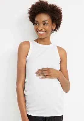 Highline Solid Ribbed Maternity Tank