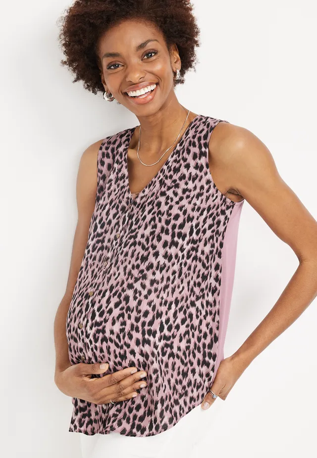 Maurices Madison Solid Button Down Maternity Tank