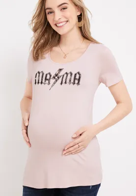 Mama Maternity Graphic Tee