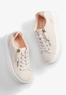 Girls Perforated Sneakers