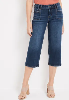 m jeans by maurices™ Wide Leg Mid Rise Cropped Jean
