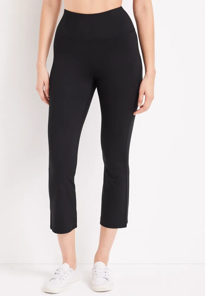 Maurices High Rise Luxe Kick Flare Cropped Legging