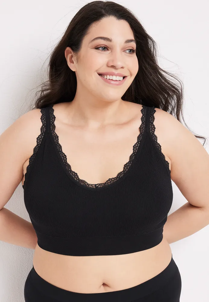 Maurices True Stretch Seamless Wide Ribbed Bralette