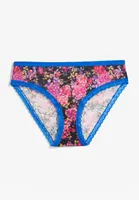 Vintage Lace Floral Bikini Panty