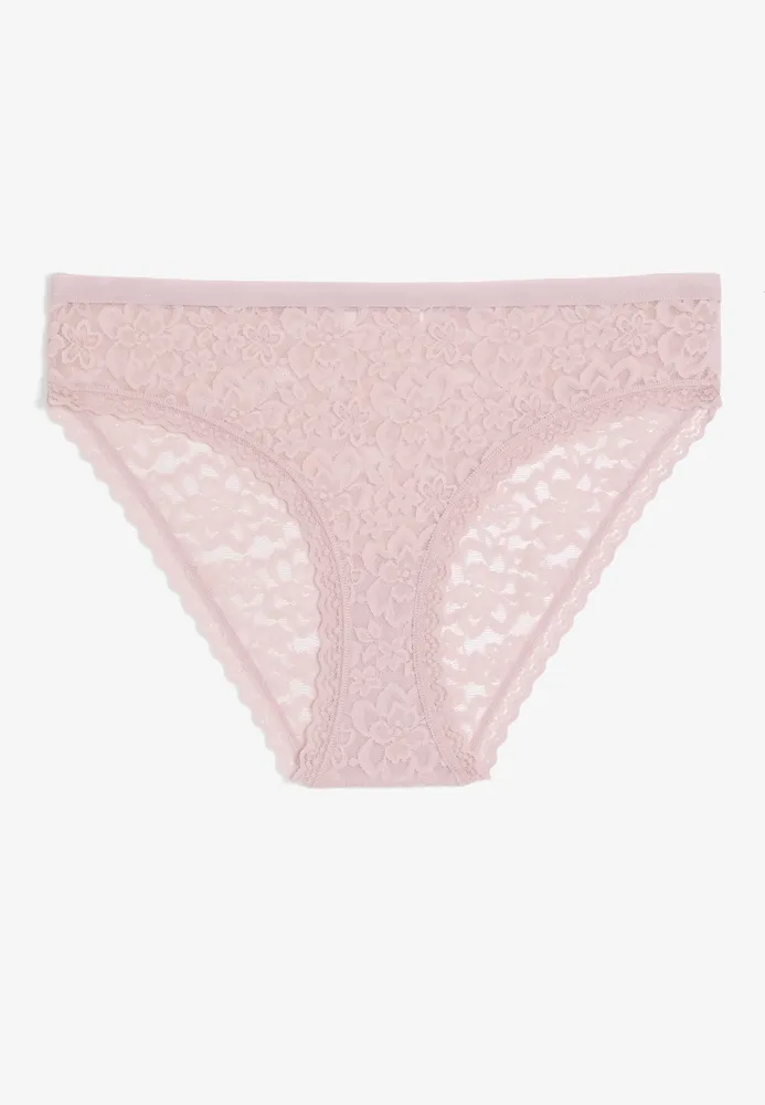 Vintage Lace Solid Hipster Panty