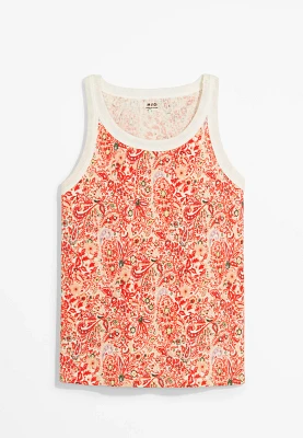 Girls High Neck Swing Tank Top