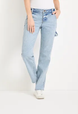 m jeans by maurices™ Straight 90s Low Rise Carpenter Jean