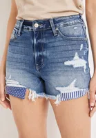 KanCan™ Americana Pocket High Rise 3.5in Ripped Short