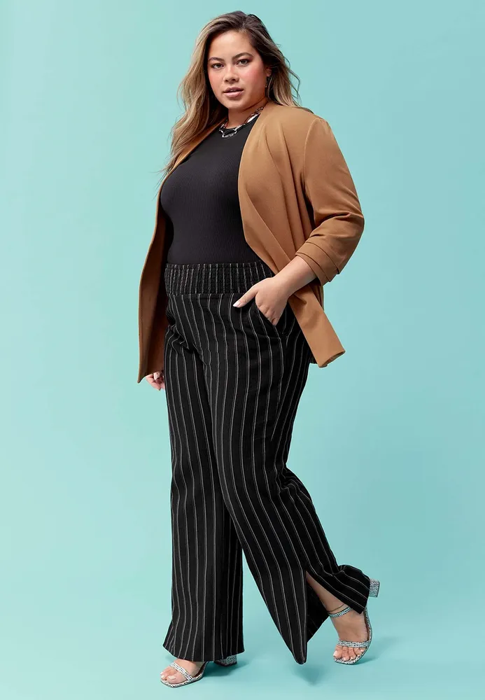 How to style striped pants  This is Meagan Kerr
