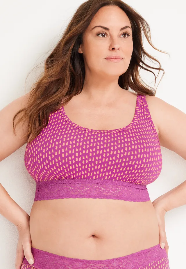 Maurices Simply Comfy Abstract Dot Cotton Bralette