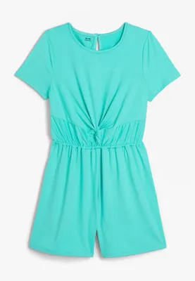 Girls Front Knot Romper