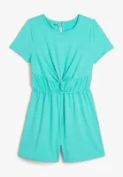 Girls Front Knot Romper